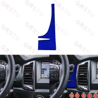 Blue Carbon Fiber Speedometer Right Side Frame Cover Trim For Ford Ranger 19-22 - Изображение 1 из 4