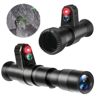 FHD Digital Night Vision Infrared Monocular Hunting Video Scope IR Camera 4xZoom - Image 1 of 4
