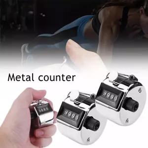 1pcs 4 Digit Counting Manual Hand Tally Number Counter Mechanical Click Clicker - Picture 1 of 10