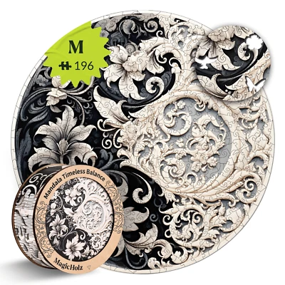 Zeitlose Ausgewogenheit | Mandala - MagicHolz | 106 Teile