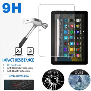 Tablet Tempered Glass Screen Protector For Amazon Fire 7/HD 8/HD10/HD 8 10 Plus - Picture 1 of 11