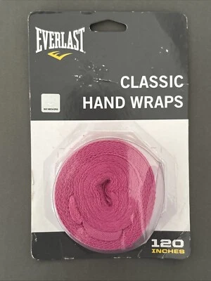 Pink Everlast Classic Hand Wraps 120 Inches New Sealed In Package - Image 1 of 4