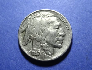 Buffalo Nickel Ch. 1937 XF+ - Imagen 1 de 2