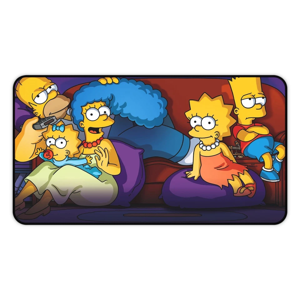 The Simpsons - On the Couch - Multiple Sizes - Desk Mat Mouse Pad - Image 1 of 1