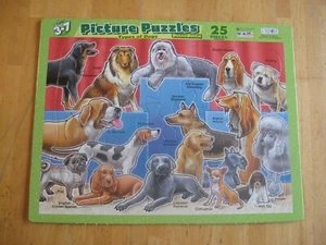 Hunde -- 1999 Bilderpuzzle Rahmen Tablett Puzzle -- 25 Teile - Bild 1 von 1