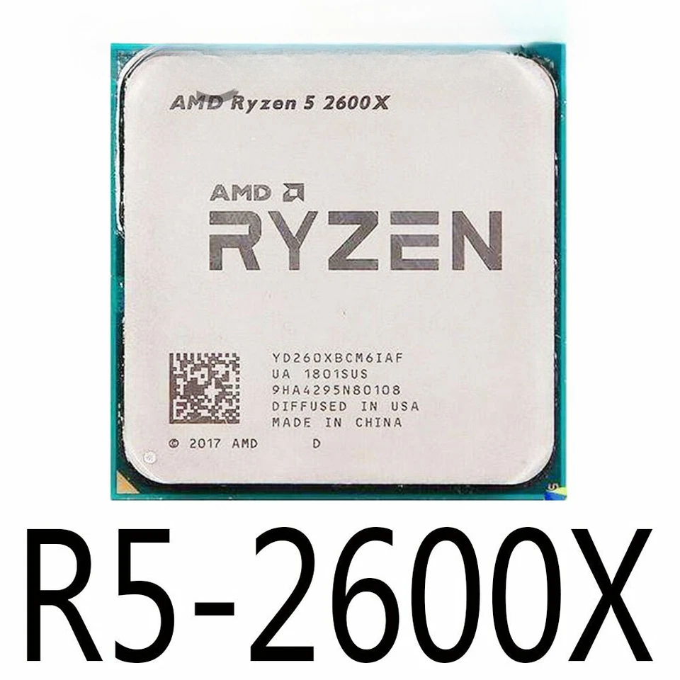 AMD Ryzen 5 2600X R5-2600X 3.6GHz 6Core 12Thr 95W Socket AM4 CPU Processors - Image 1 of 1