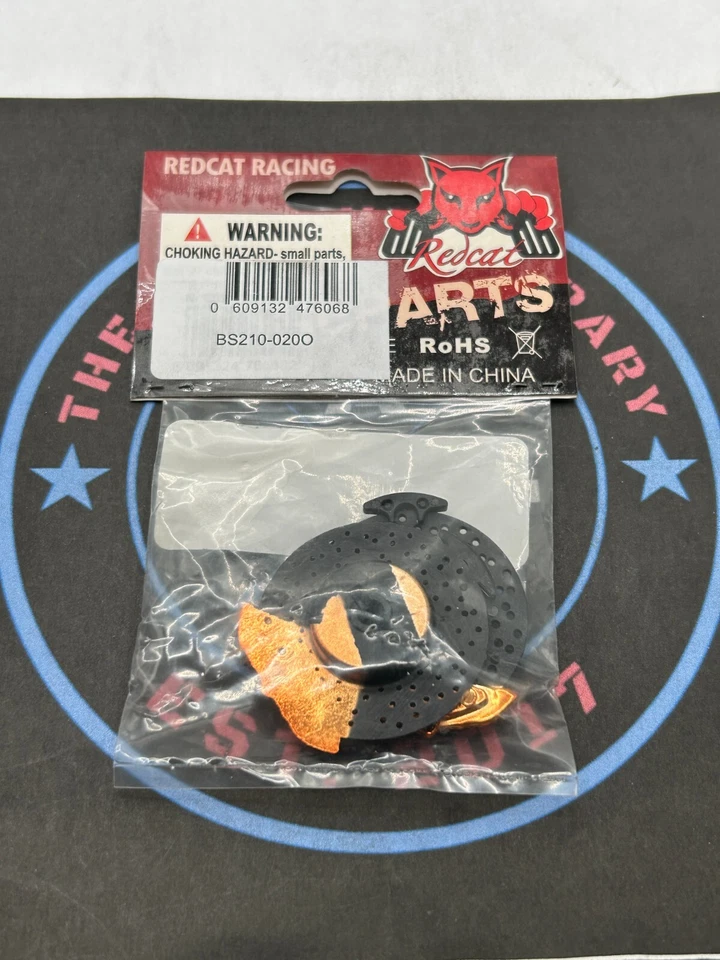 Redcat. #BS210-020, Simulated Brake Disk Wheel. Orange - Image 1 of 1