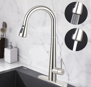 Homerico Küchen Spültischarmatur mit 3 Funktionen herunterziehbarer Brause - Bild 1 von 6