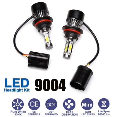 2pcs 9004 HB1 1600W 160000LM COB LED Headlight Conversion Kit HI/LOW Beam 6000K Foto 1 de 4