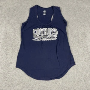 Dallas Cowboys Authentic Women Top Tank Sleeveless Blue Football-NFL Racerback M - Picture 1 of 9