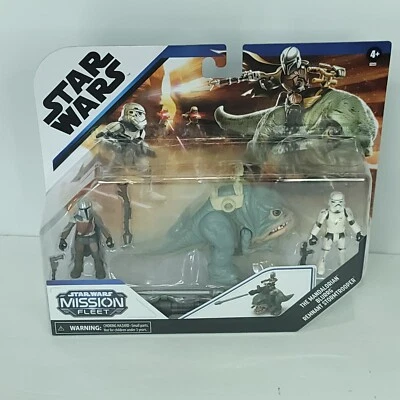 Star Wars Mission Fleet The Mandalorian Blurrg Remnant Stormtrooper New Hasbro - Image 1 of 4