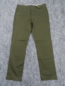J Crew 770 Pants 33x32 Olive Green Straight Fit Stretch Chinos Casual Preppy NEW - Picture 1 of 12