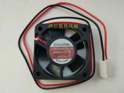 SUNON 4010 KDE0504PFB1-8 DC5V 0.7W 4CM 2-Pin Cooling Fan Quality assurance - Image 1 of 4