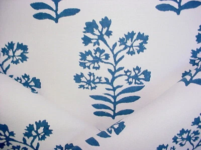 Tela de tapicería floral estampada índigo flor silvestre 1-1/2 años GP & J Baker PP50483 Foto 1 de 4