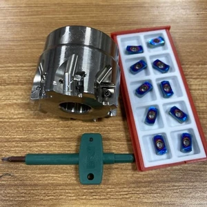 EXN03R TXN03R-50-22 Fast Feed 50mm 8 Flutes Milling Cutter Head +LNMU0303ZER-MJ - Picture 1 of 10