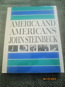 AMERICA AND AMERICANS, John Steinbeck (strong VG+ 1966 HB 1st ed., 105 pictures)