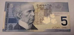 2002 Bank of Canada $5 Ottawa Banknote Banque Du Canada - Picture 1 of 6