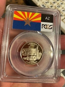 2008-S CLAD PROOF ARIZONA STATE PCGS PR70DCAM - Picture 1 of 20
