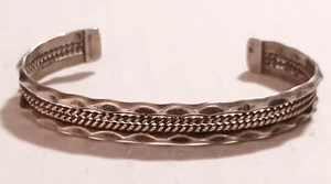 Sterling Silver Cuff Bracelet Unisex Unsigned (SPR 1192) - Imagen 1 de 9