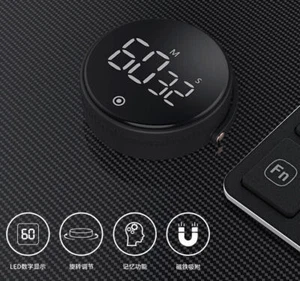 Productivity Time Management Rotary Digital Magnetic Quiet Kitchen Timer - Picture 1 of 13