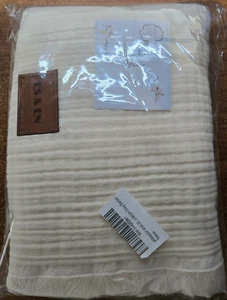 NEWBORN ESSENTIALS MUST HAVES - SWADDLES FOR NEWBORNS BABU BLANKET -MUSLIN, ECRU - Picture 1 of 8