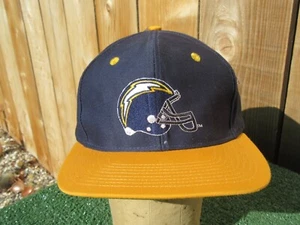 Vintage Ajd Team NFL San Diego Chargers Snapback Baseball Hat Cap - Picture 1 of 8