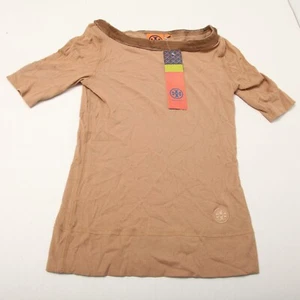 Tory Burch Shirt Womens XXS Ariand Top Desert Sand Pullover - Picture 1 of 10