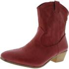 Masseys Womens Maxie Red Cowboy, Western Boots Shoes 11 Medium (B,M) BHFO 0727