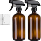 Hmaimas 500ml Amber Empty Glass Spray Bottles for Cleaning, Mist Water Spray for
