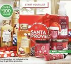 Bath and Body Works 2020 Santa Approved Holiday / Gift Box! New 9 piece
