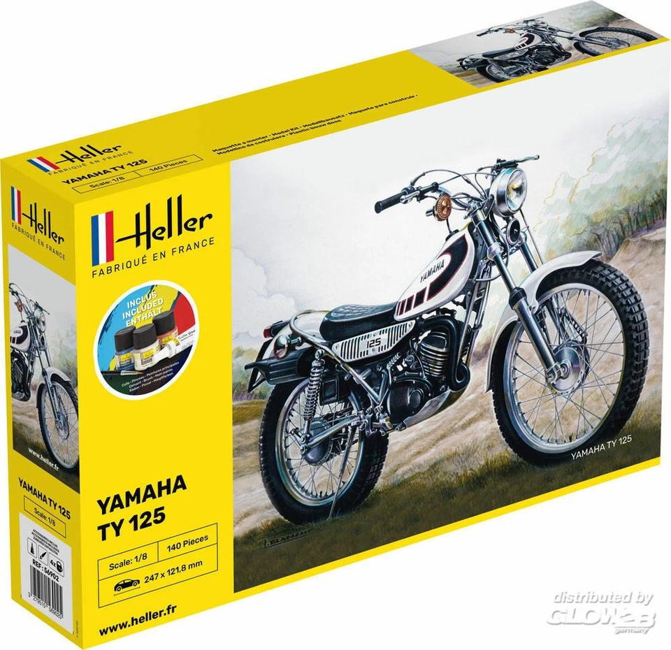 Heller: STARTER KIT TY 125 Bike in 1:8 [1000569020]  - Immagine 1 di 1