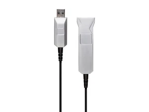 Câble d'extension USB-A vers femelle 3.0 Monoprice SlimRun - fibre optique noire 32,8 pieds - Photo 1/6