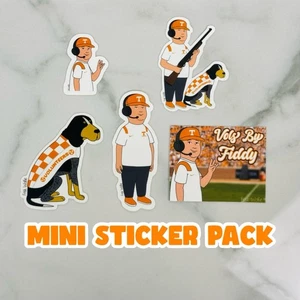Bobby Heupel Tennessee Volunteers Vols Smokey KOTH kleines Mini-Sticker-Pack - Bild 1 von 7