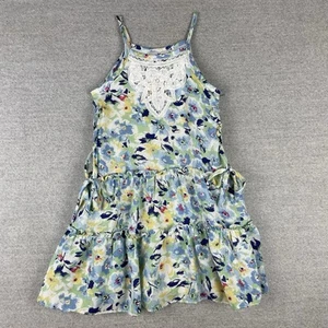 Rare Editions Girls Sundress Colorful Floral Lace Detail Tiered Ruffle Size 5 - Picture 1 of 10