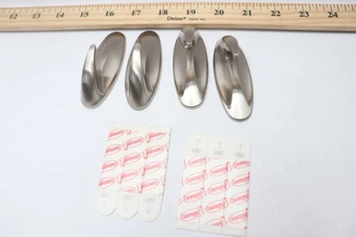 (10-Pk) Command Indoor Use Hooks Metallic Medium 3LBS 17081BN-4ES - Image 1 of 4