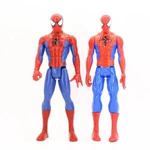 Lot of 2 Hasbro Marvel Titan Hero Series Spider-Man 11" Action Figures Red Blue  - Picture 1 of 16