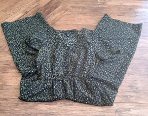 Girls jumpsuit 15 years New Look black & khaki leopard print all in one 2in1 set - Picture 1 of 8