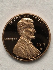 2017 S Proof Lincoln Shield Cent Deep Cameo - Picture 1 of 2
