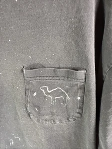 VTG JOE CAMEL T-shirt Men’s Black XL Thrashed Pocket T Camel Cigarettes Ad - Picture 1 of 13