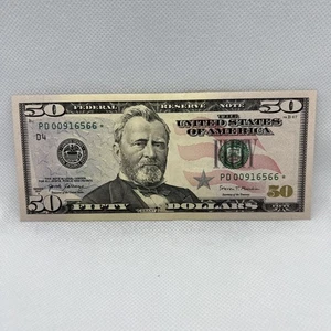 Series 2017A US Fifty Dollar Bill Star Note $50 Cleveland PD 00916566* - Picture 1 of 2