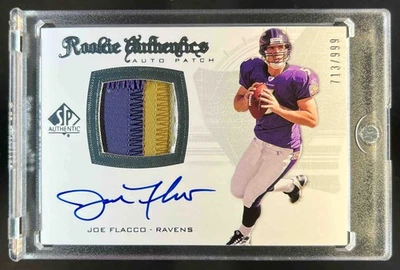 2008 SP Authentic Joe Flacco Rookie Authentics Patch Rookie RC Auto #/999 Ravens - Image 1 of 2