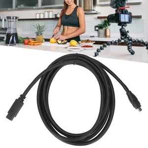 IEEE 1394 Firewire Cable 800Mbps 9Pin To 4Pin Male To Male 10ft Firewire DV C FY - Afbeelding 1 van 24