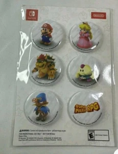 Super Mario RPG button pin set Gamestop Exclusive SEALED - Picture 1 of 2