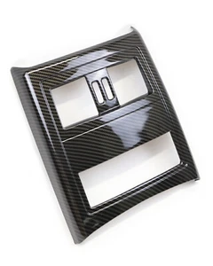 Carbon Fiber ABS Armrest Rear Air Vent Cover Trim For BMW 3 Series E90 2005-12 - Picture 1 of 17