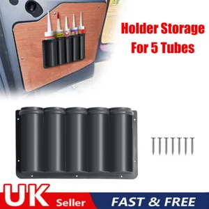 Holder Storage Wall Mounted For Silicone Sealant Mastic Caulk Adhesive Tubes Van - Picture 1 of 12