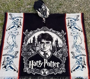 Harry Potter Adult Size Alpaca Poncho, Unisex, One Size, Handcrafted In Ecuador - Picture 1 of 5