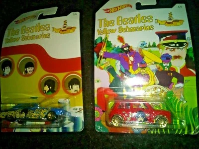 Hot Wheels The Beatles Yellow Submarine Set De 2 Peces + Morris Mini Foto 1 de 4