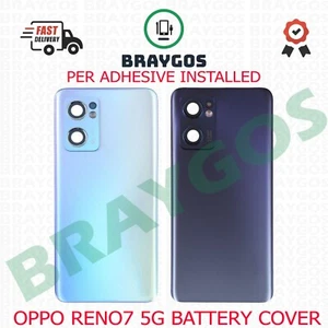 Für Oppo Reno7 5G CPH2371 Hintere Akkudeckel Mit Kamera Objektiv & Selbstklebend - Bild 1 von 3