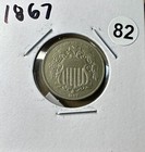 1867 Shield Nickel With Rays, Sn082