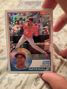 2018 Topps Update Juan Soto SILVER PACK 1983 CHROME Rookie 134 Padres Nationals